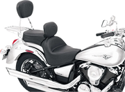 2-Up Mustang Vintage Wide Touring Seat With Backrest - For KAWASAKI