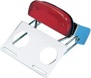 Drag Specialties Taillight - Chrome Bracket & Half-moon Light