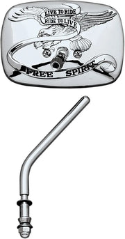 Emgo "Live To Ride" Custom Mirror For 1" Bars