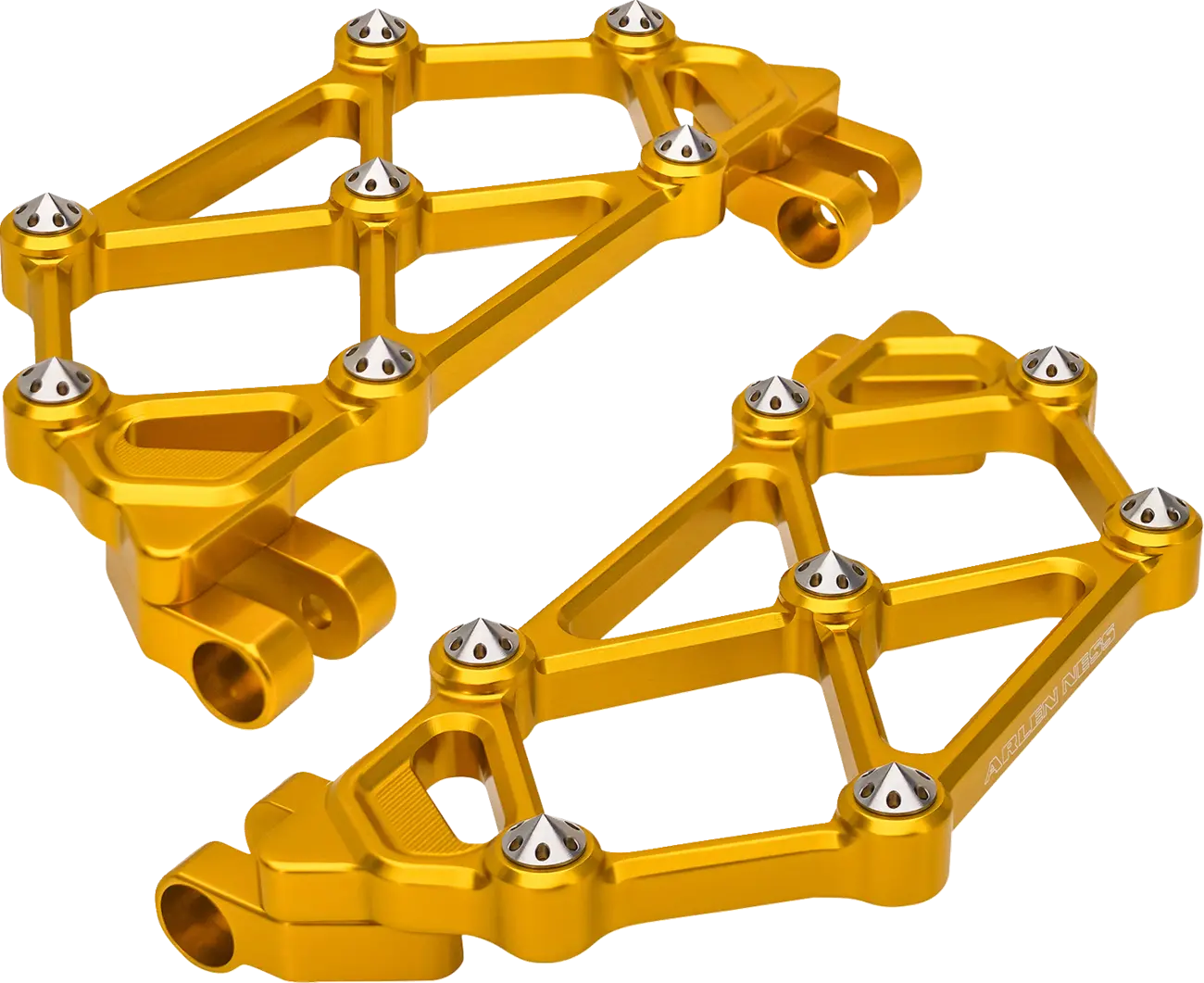 Arlen Ness Mini Diamond Floorboards - Gold