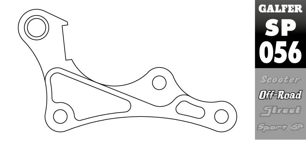 Galfer Brake Caliper Relocation Bracket For Oversized Discs