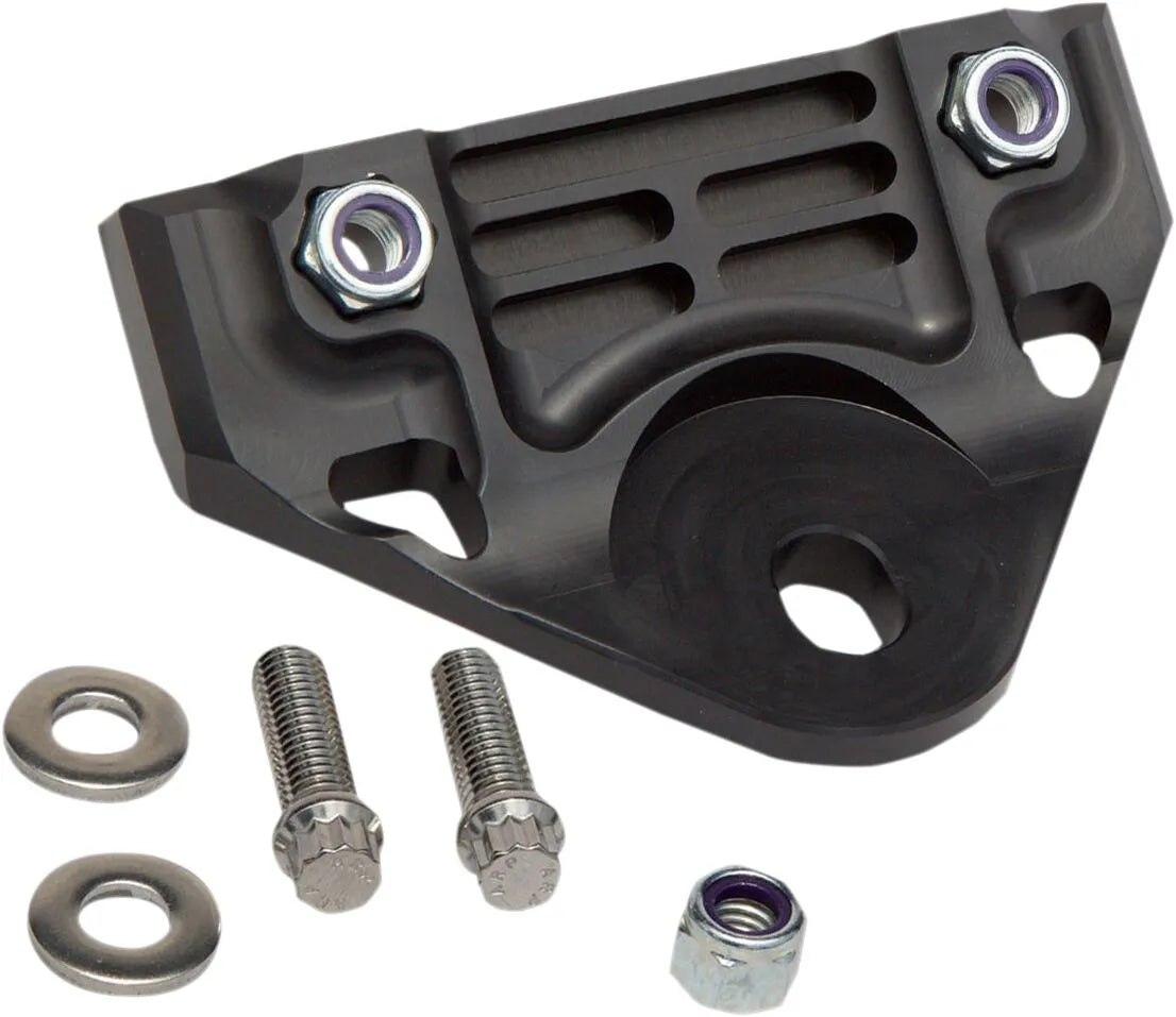 Alloy Art Front Motor Plate - Black Anodized Aluminum