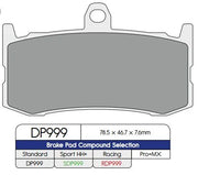 Dp Brakes Rdp999 Race Pads Til Højtydende Bremser - Foran