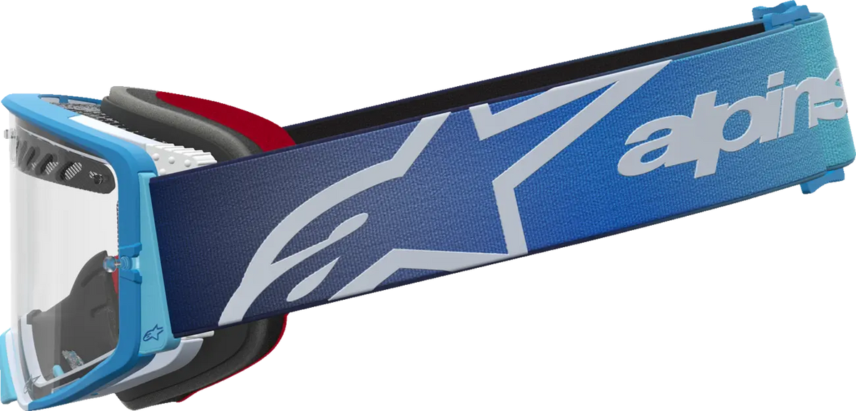Alpinestars Supertech Dura Air Fluid Goggles Blue Fade/Sil/Clr