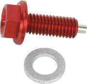 Moose Offroad Magnetic Drain Plug M8 X 1.25 X 20mm Red