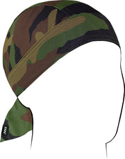 Zan Headgear Flydanna Micro-Mesh Woodland Camouflage Headwrap