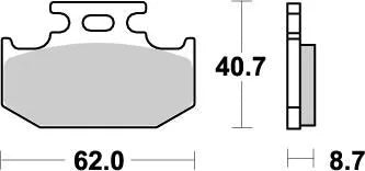 Moto-master Nitro Bremseklodser - Sintermetalblanding - Bag