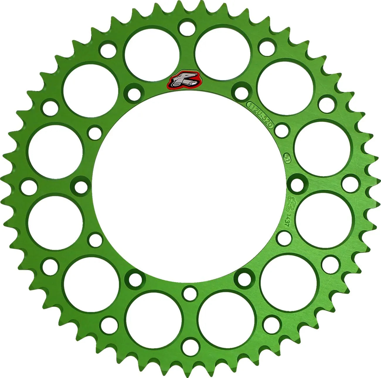 Renthal Ultralight Rear Sprocket 520 - 51t Green