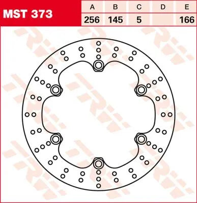 Trw Round Fixed Brake Rotor For 250-299mm Applications - Front & Rear