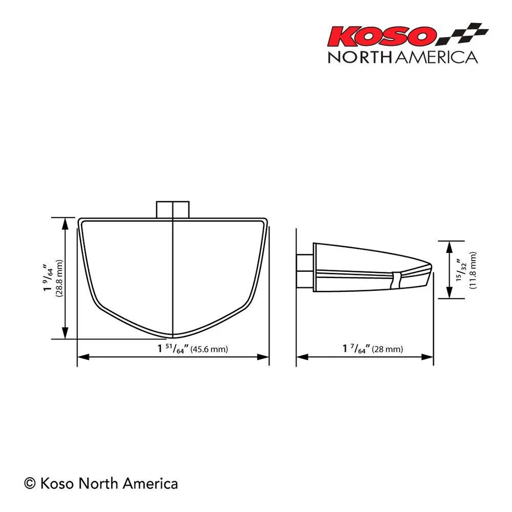 Koso Led License Plate Light - Universal Fit