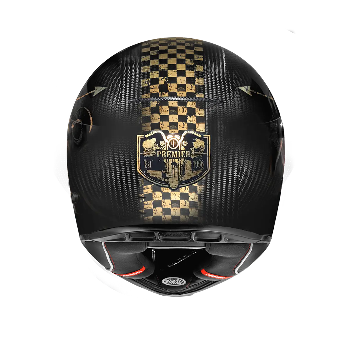 Premier Helmets Thunder Carbon Nx Gold Full Face Helmet