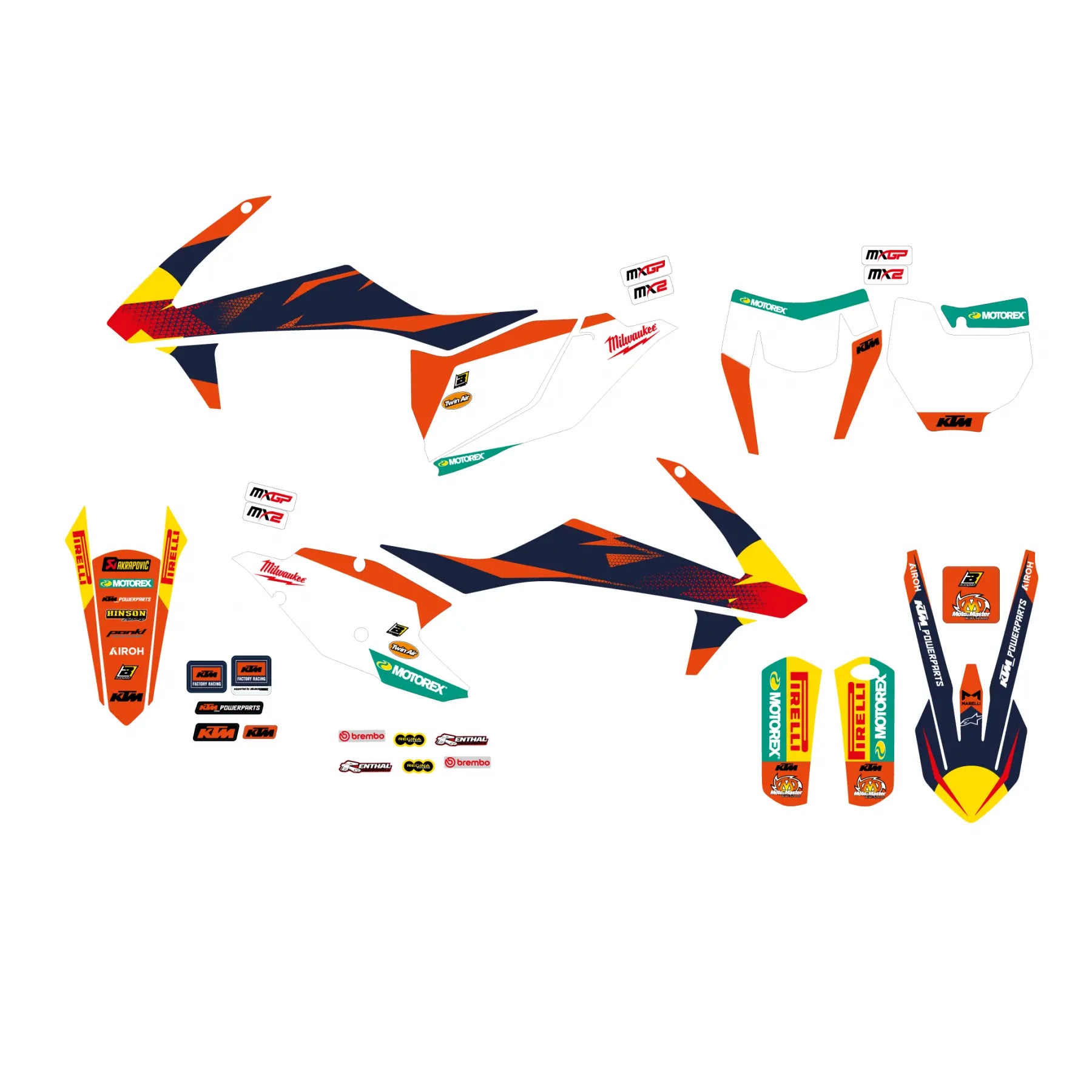 Blackbird Racing Factory Grafik Sticker Kit For Ktm