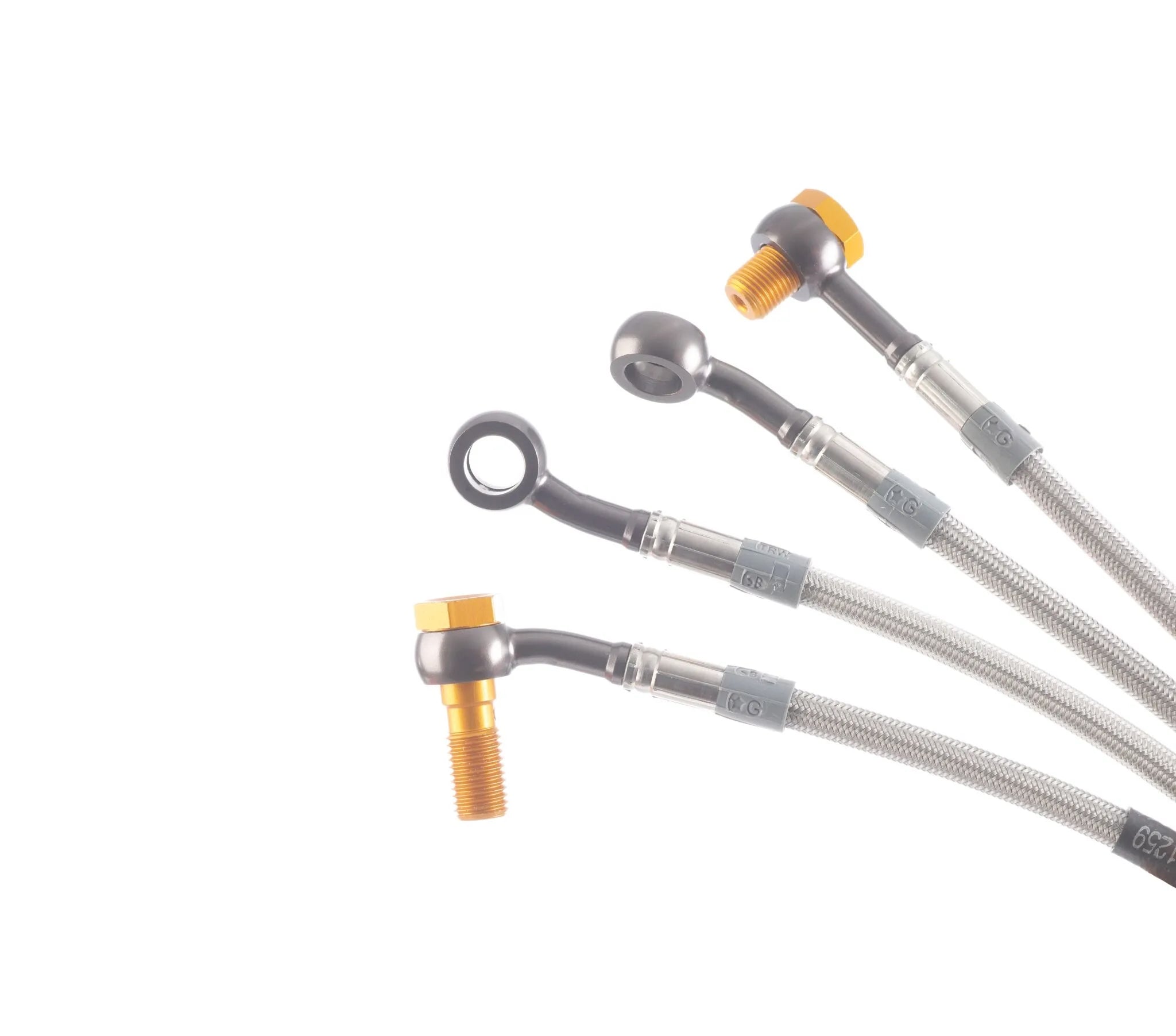 Trw Ready-to-install Braided Brake Lines For Front Mounting