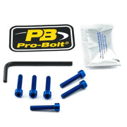 Pro Bolt Aluminium Fuel Cap Kit - Blue