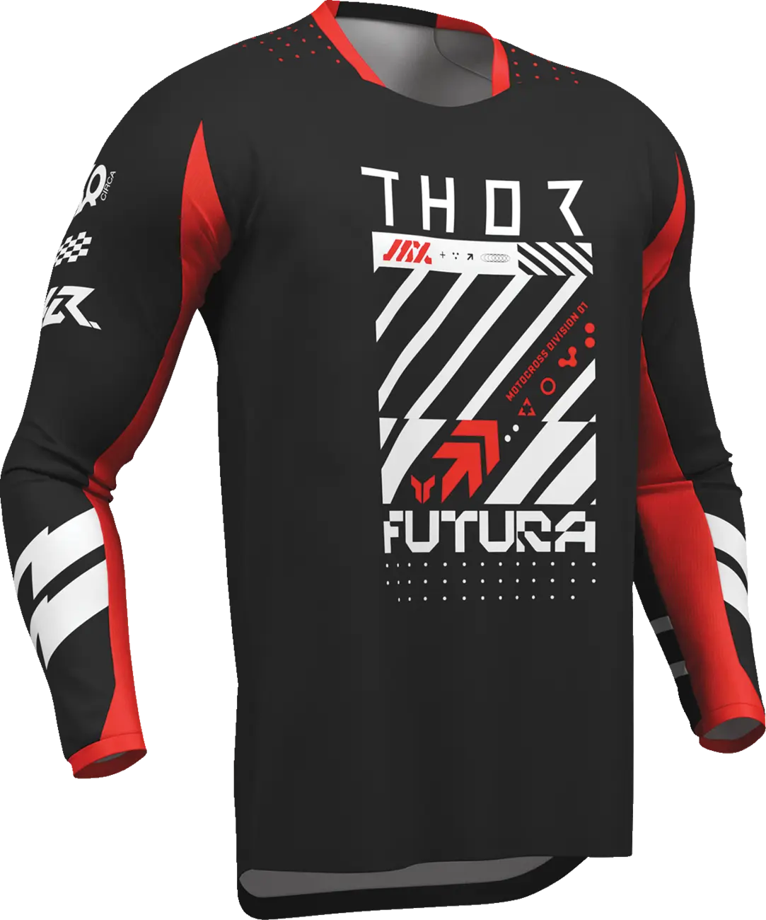 Thor Launchmode Futura Jersey - Black/Red/White