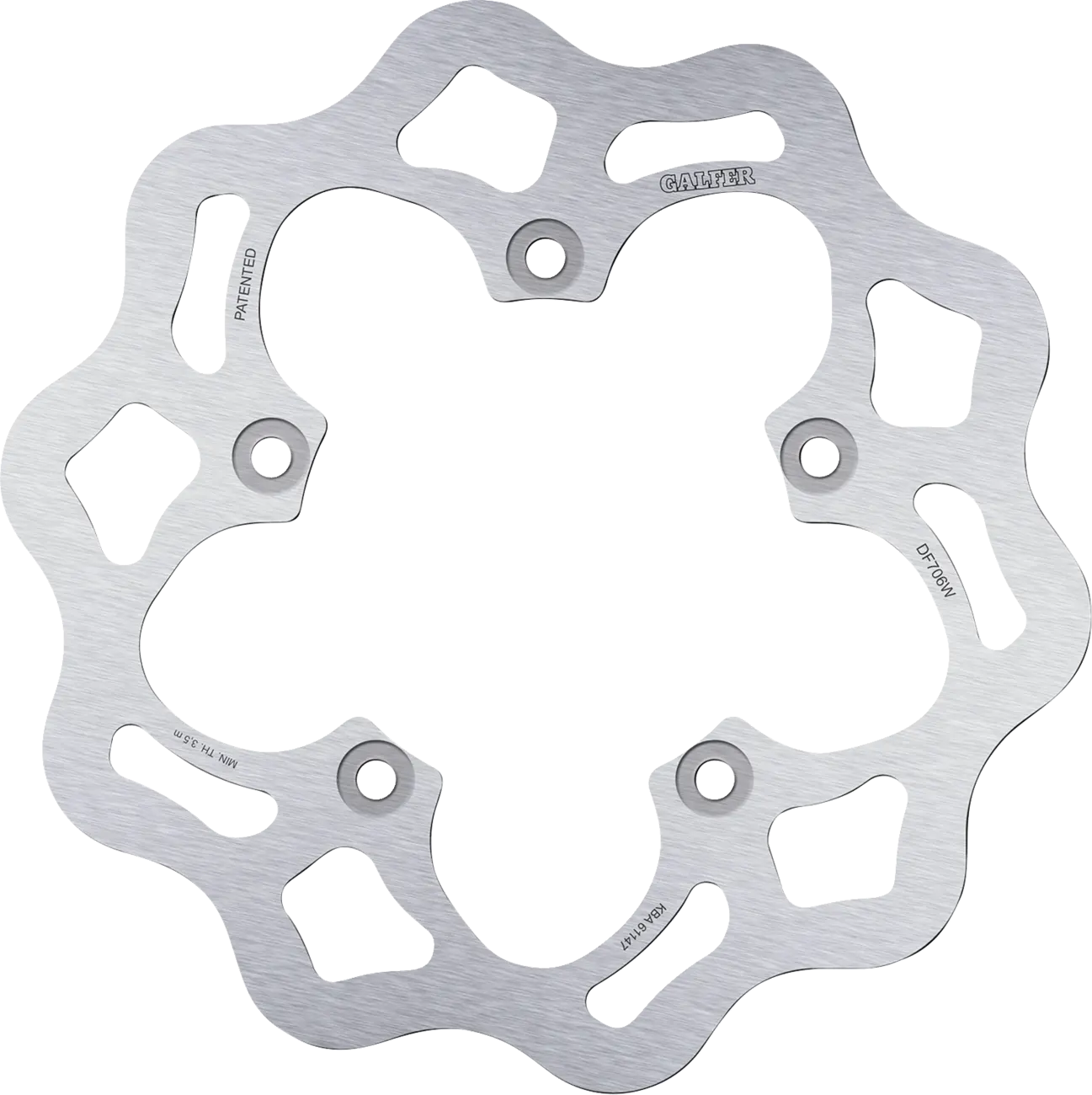 Galfer Brake Rotor For Motorcycle - High Carbon Stainless Steel - Rear