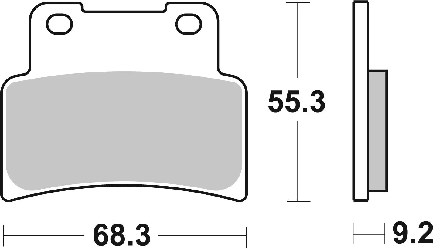 Sbs Ms Scooter Maxi Sintered Bremseklodser - Foran