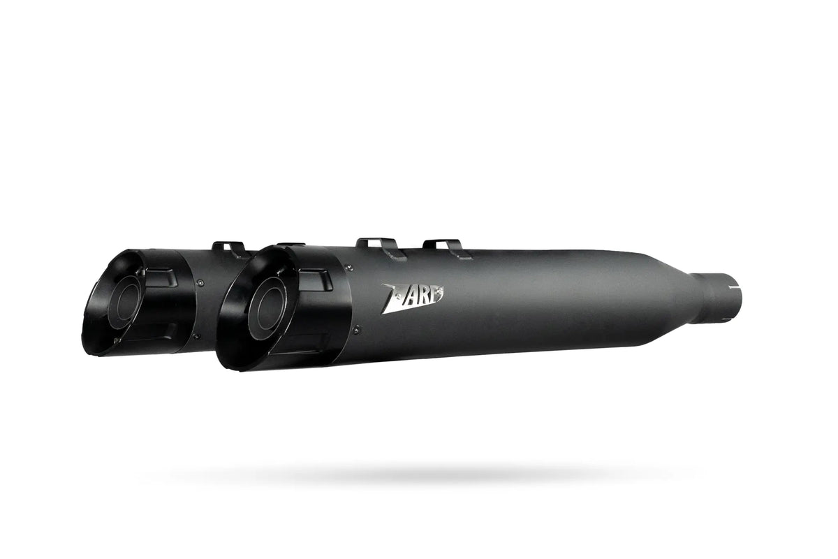 Zard Touring Slip-On Muffler Racing Black 25+ for H-D Touring