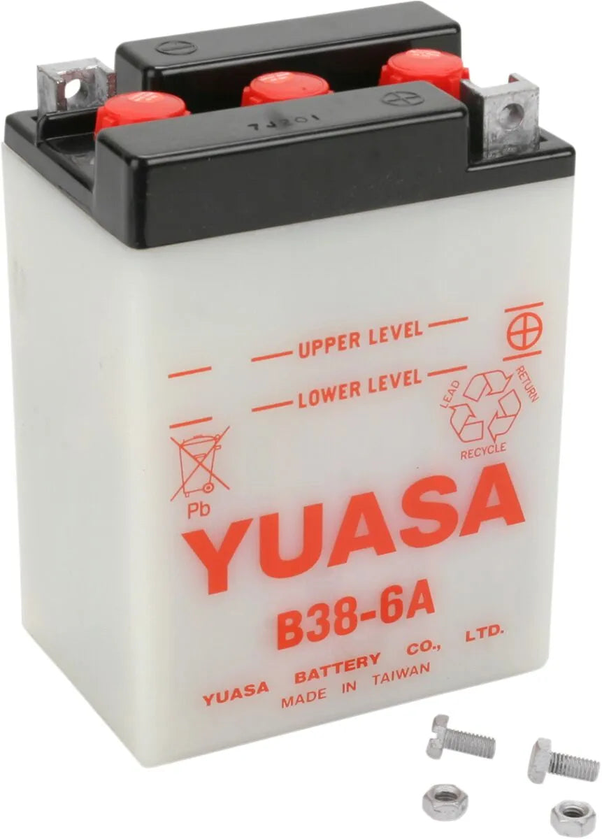 Yuasa B38-6A Conventional 6-Volt Battery for BMW Ducati 1955-1979