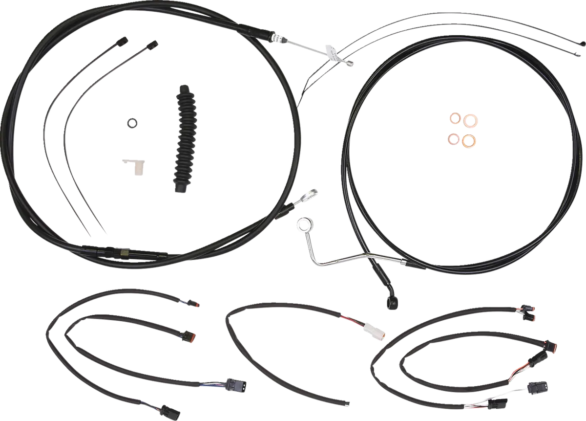 Magnum Shielding XR Handlebar Kit Black 12"-14" Harley RK Special