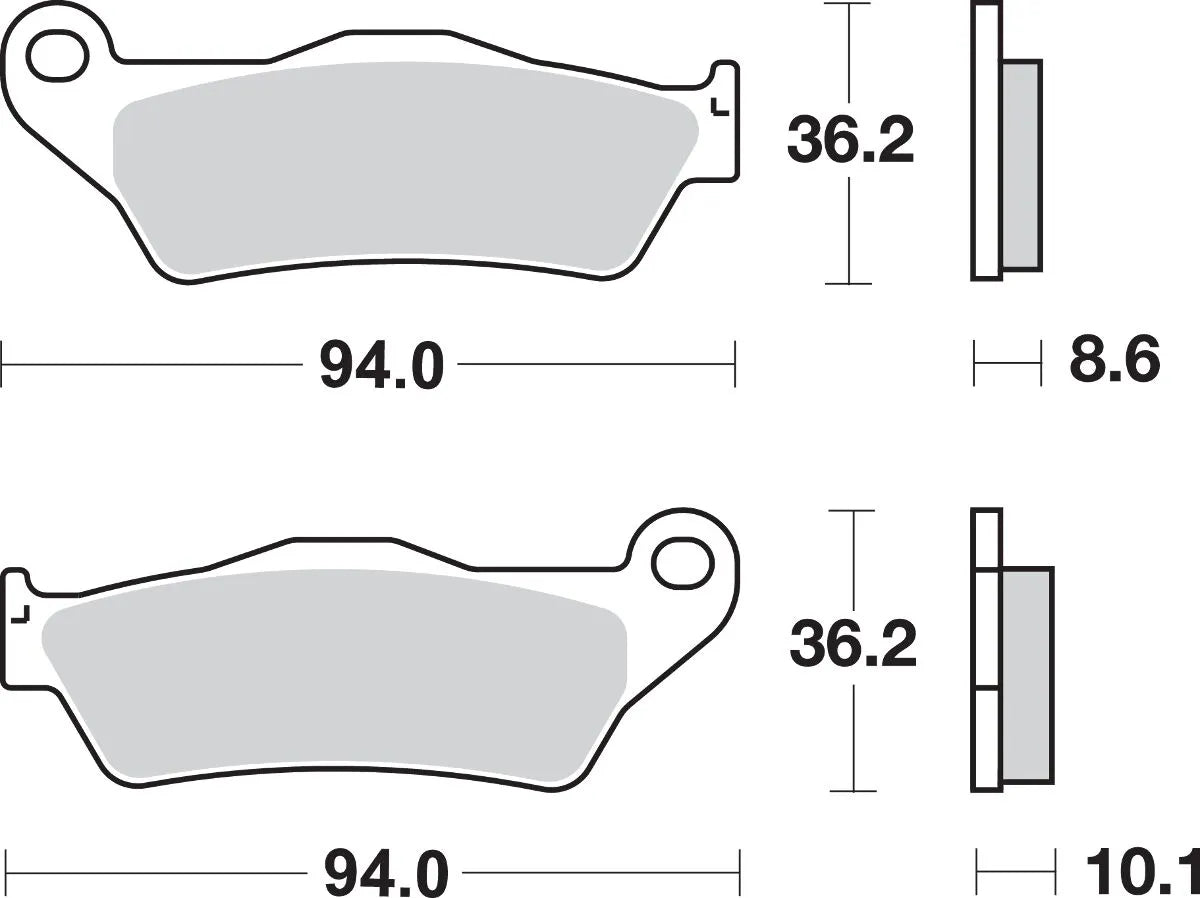 Sbs Ls Street Excel Sintered Bag Bremseklodser - Bag