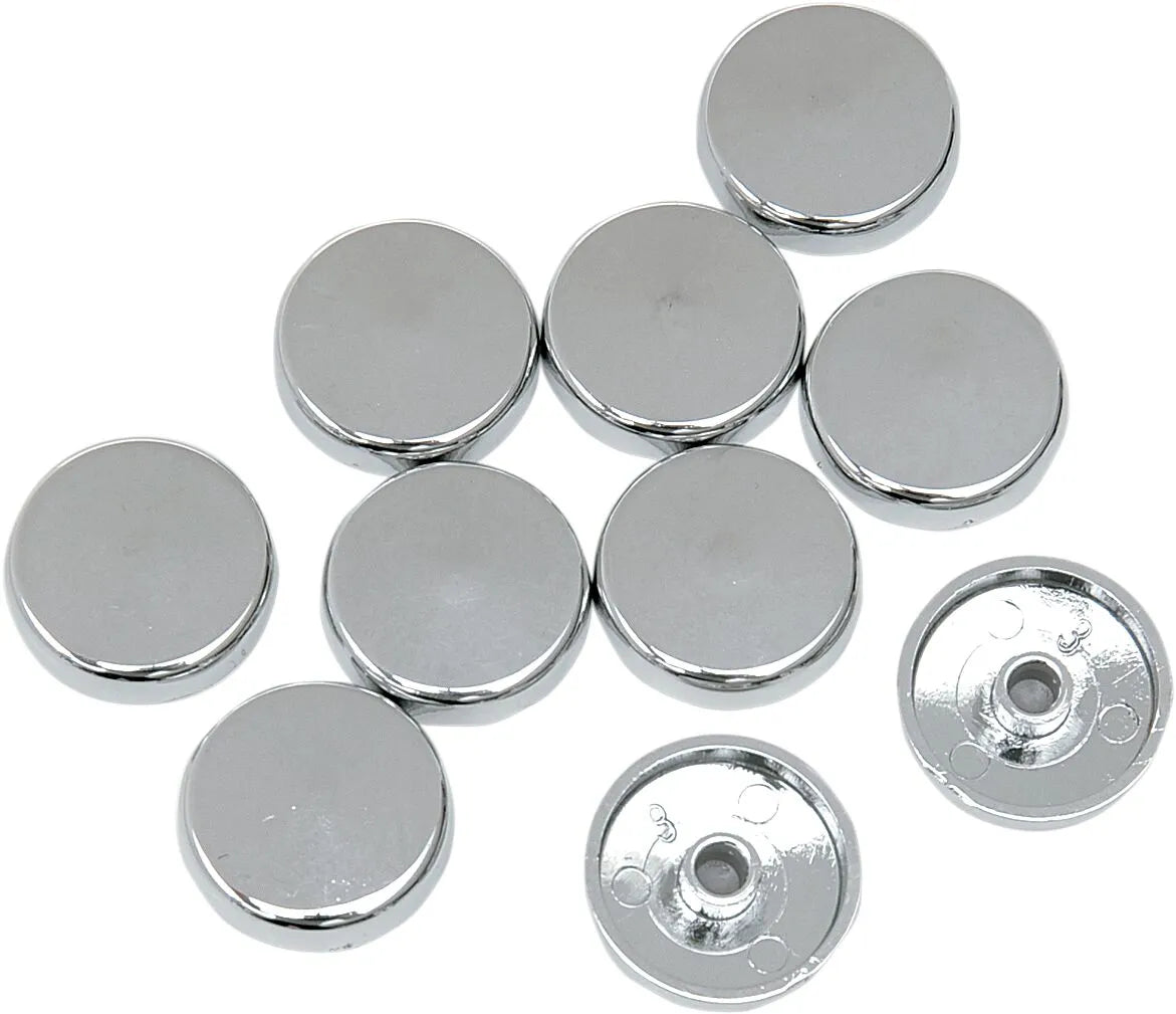 Drag Specialties Chrome Bolt Covers for Harley-Davidson Engines