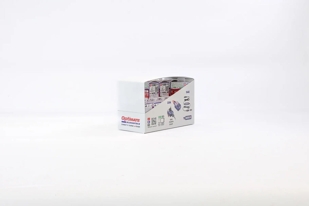 Tecmate USB Charger Display with 11 USB Accessories