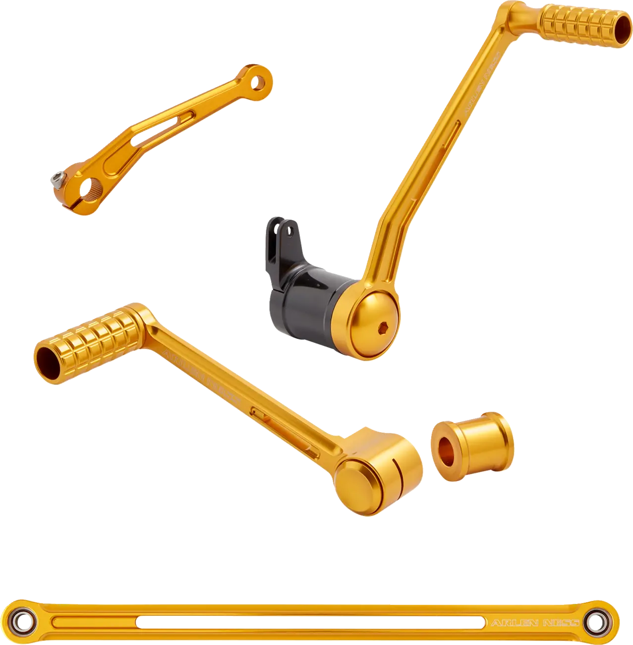 Arlen Ness Speedliner Foot Control Kit - Gold