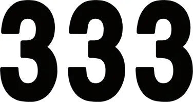 Factory Effex Pro Numbers Plate Graphic - Black