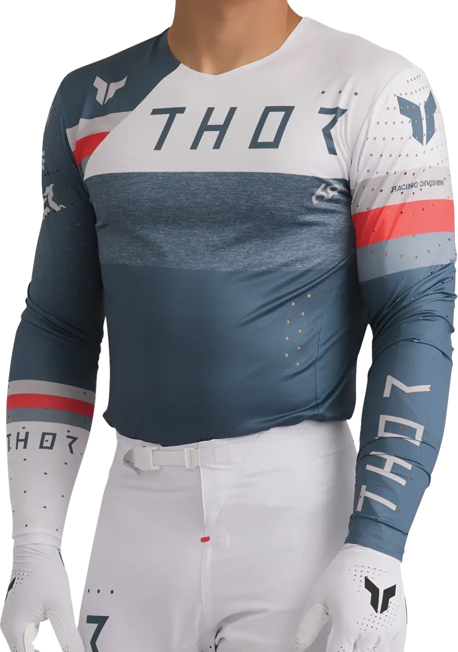 Thor Sportmode League Jersey - Blue/Red/White/Light Gray