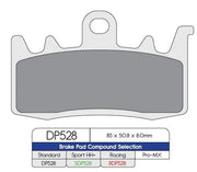 Dp Brakes Standard Sintrede Metal Bremseklodser - Par - For & Bag