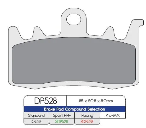 Dp Brakes Standard Sintrede Metal Bremseklodser - Par - For & Bag
