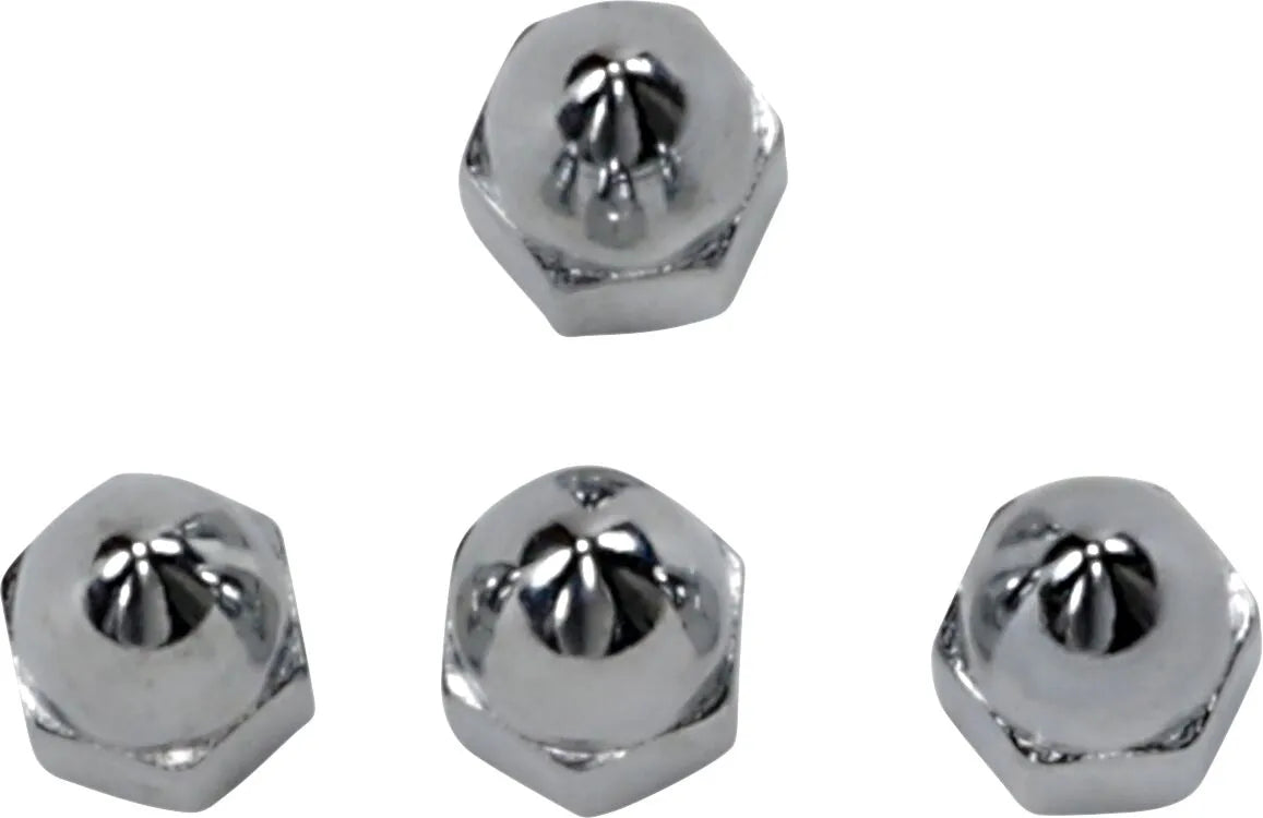 James Gasket Krom Acorn Udstødningsmøtrikker - 5/16"-24, 4 Stk