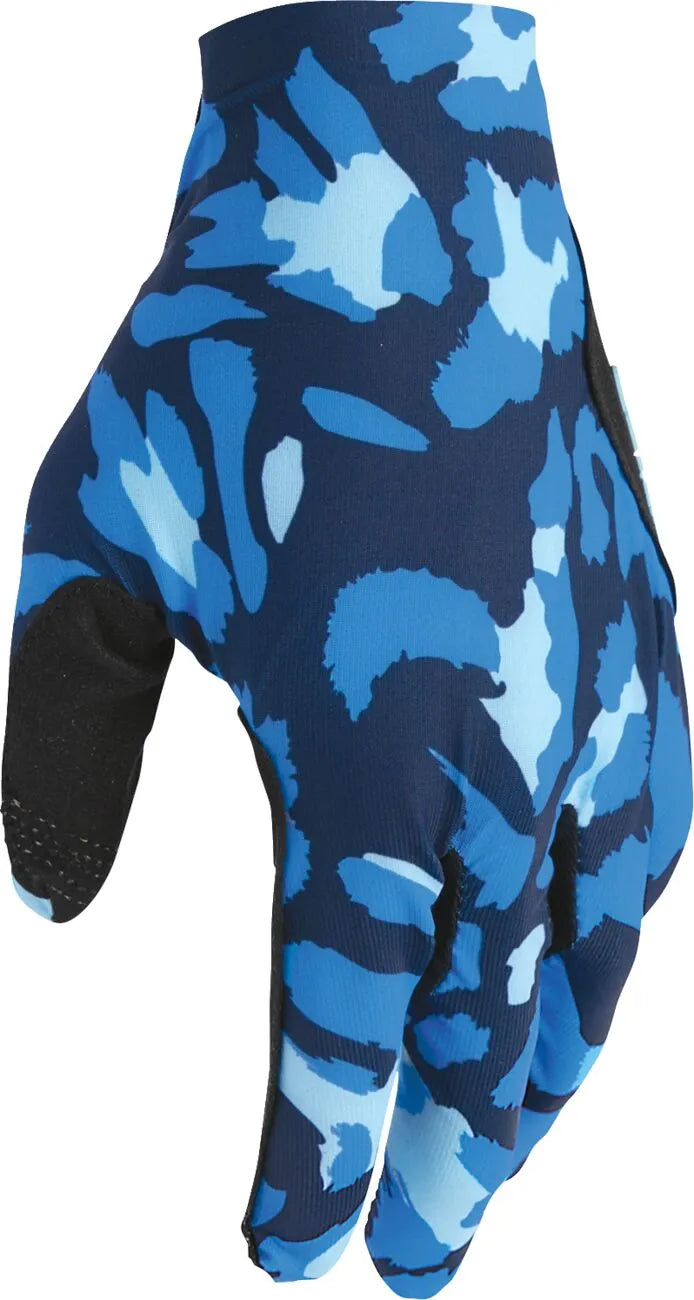 Thor Sportmode Cheetah Gloves - Black/Blue/Midnight