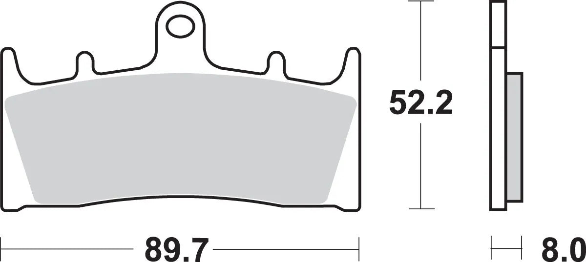 Sbs Hs Street Excel Sintered Front Bremseklodser - Front
