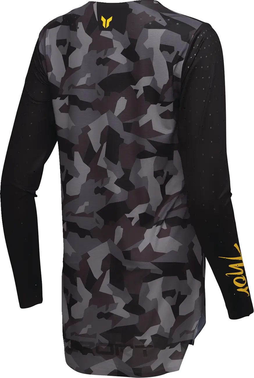 Thor Women's Sportmode Shadow Jersey - Black/Yellow/Camo Gray