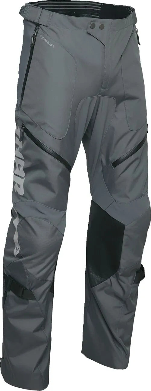 Thor Terrain Over-the-boot Dual Sport Pants - Black/Light Gray/Charcoal Gray