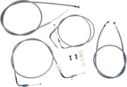 BARON Stainless Handlebar Cable Kit for 15"-17" Handlebars