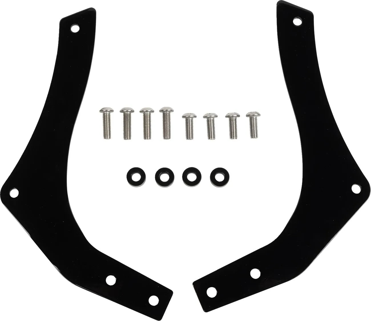 Cobra Back Rest - Black Powder-coated Sissy Bar