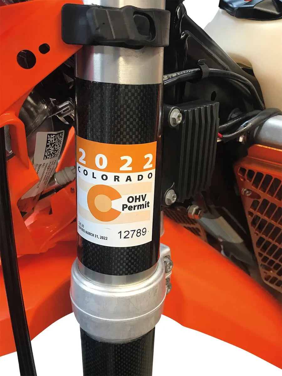 Moose Offroad Clip-on Registration Holder