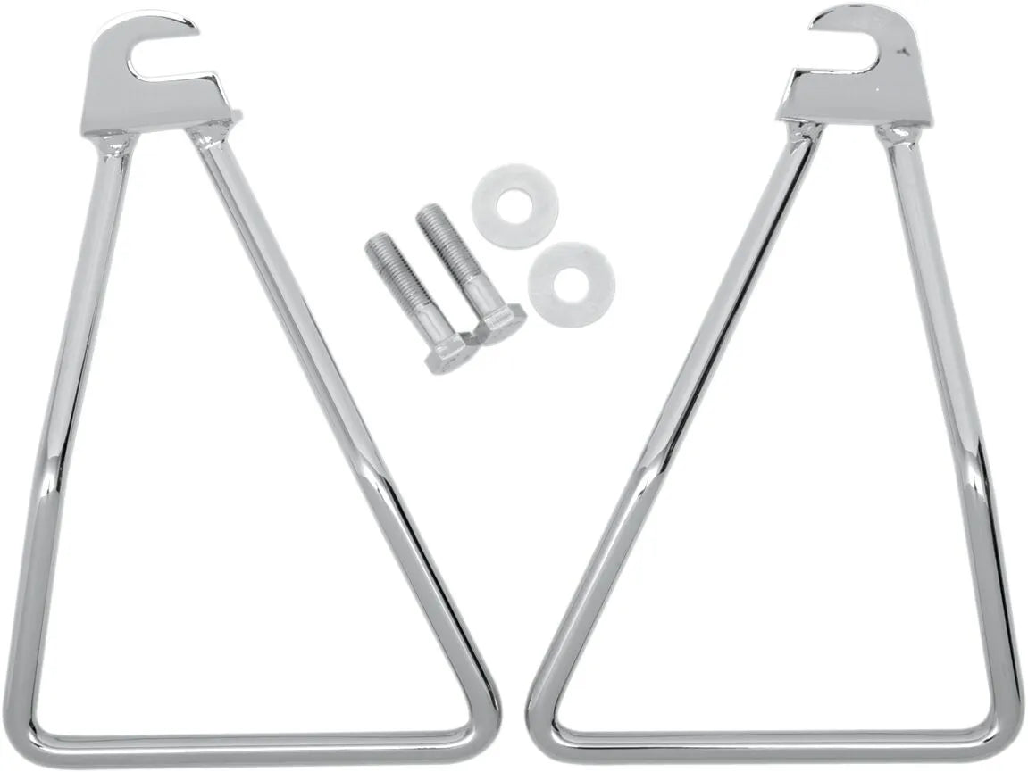 Drag Specialties Chrome Saddlebag Support Brackets
