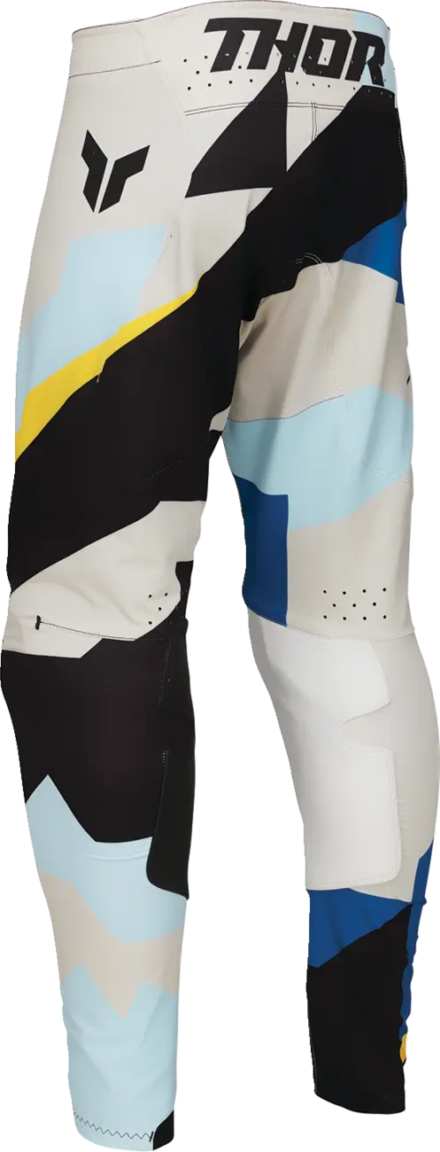 Thor Youth Sportmode Brave Pants - Yellow, Gray, Blue, Black