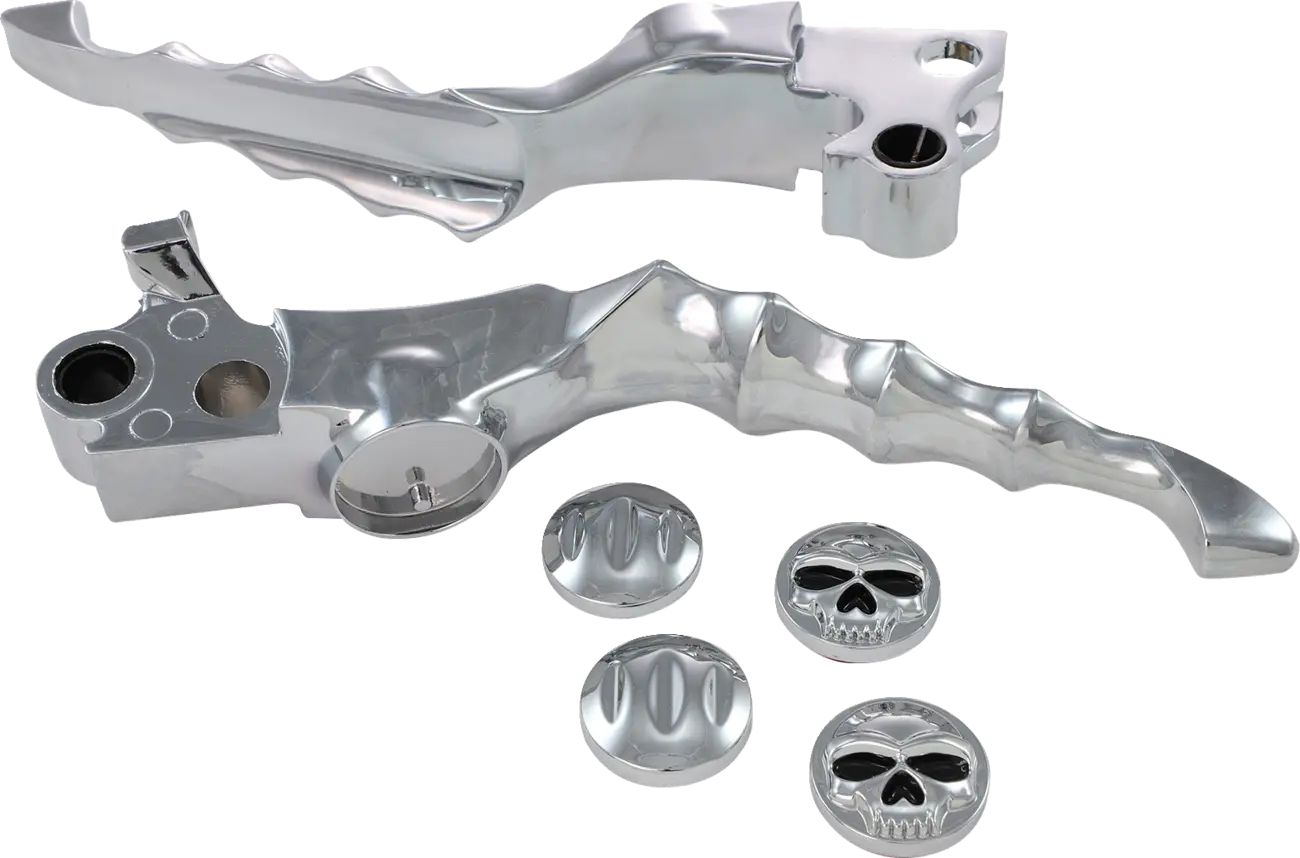 Kuryakyn Zombie Lever Set - Chrome Motorcycle Levers