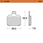 Moto-master Roadpro Sinter Bremseklodser Bag - Bag