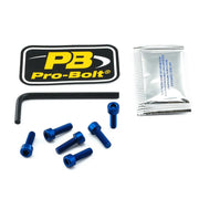 Pro Bolt Aluminium Fuel Cap Kit - Blue