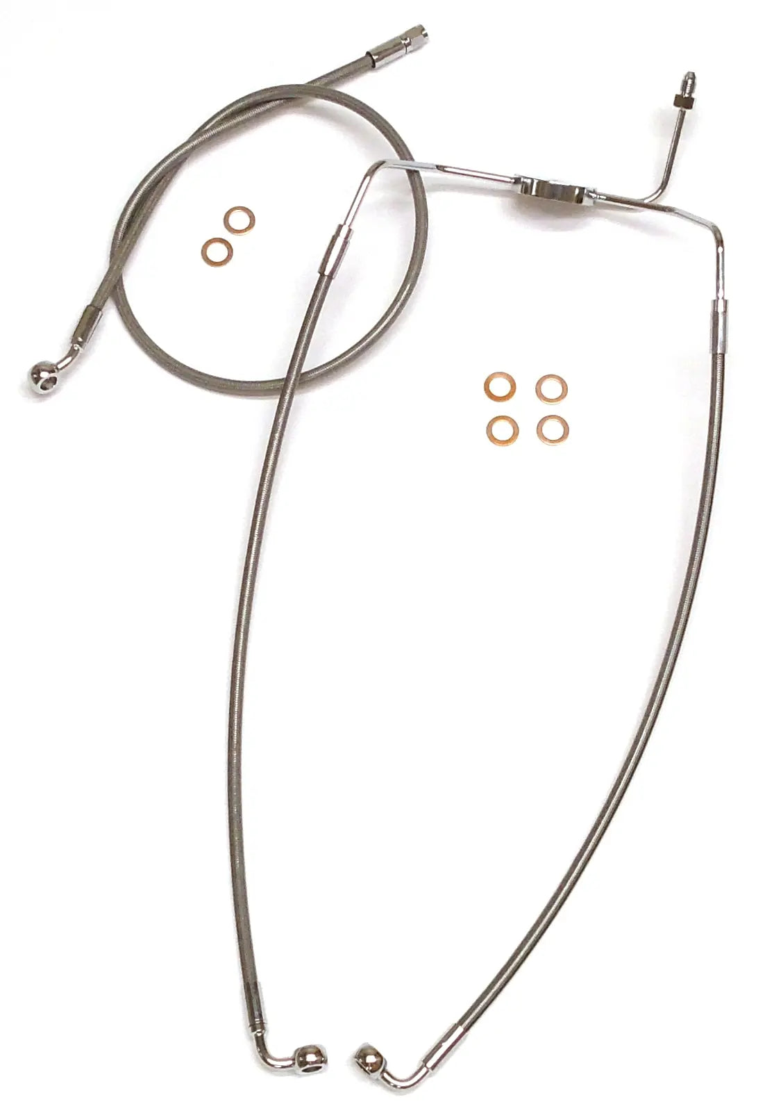 Magnum Shielding Xr Rustfrit Stål Forreste Bremse Slange Kit - Non-abs