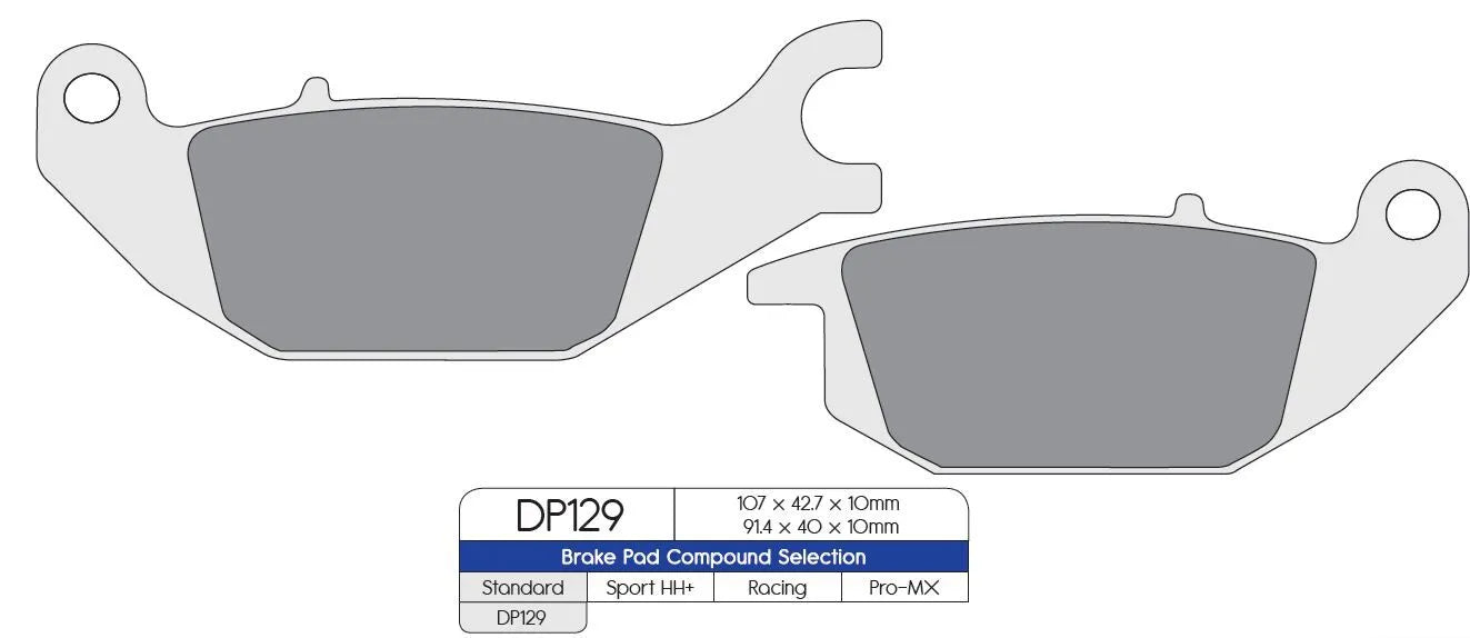 Dp Brakes Standard Sintrede Metal Bremseklodser - Bag