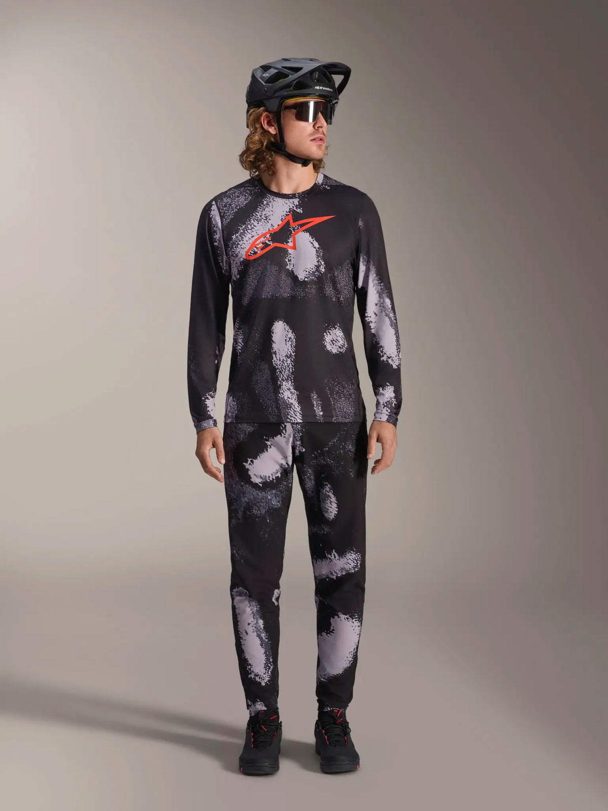 Alpinestars Bicycle a-Dura Ride Long Sleeve Jersey Black Camo