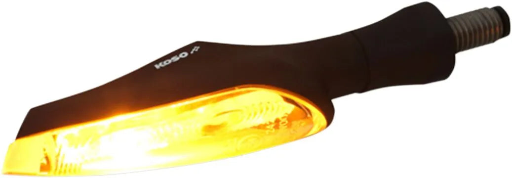 Koso Infinity Led Indicator Light - Amber/smoke