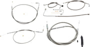 LA CHOPPERS Standard Stainless Braided Cable/Brake Line Kit